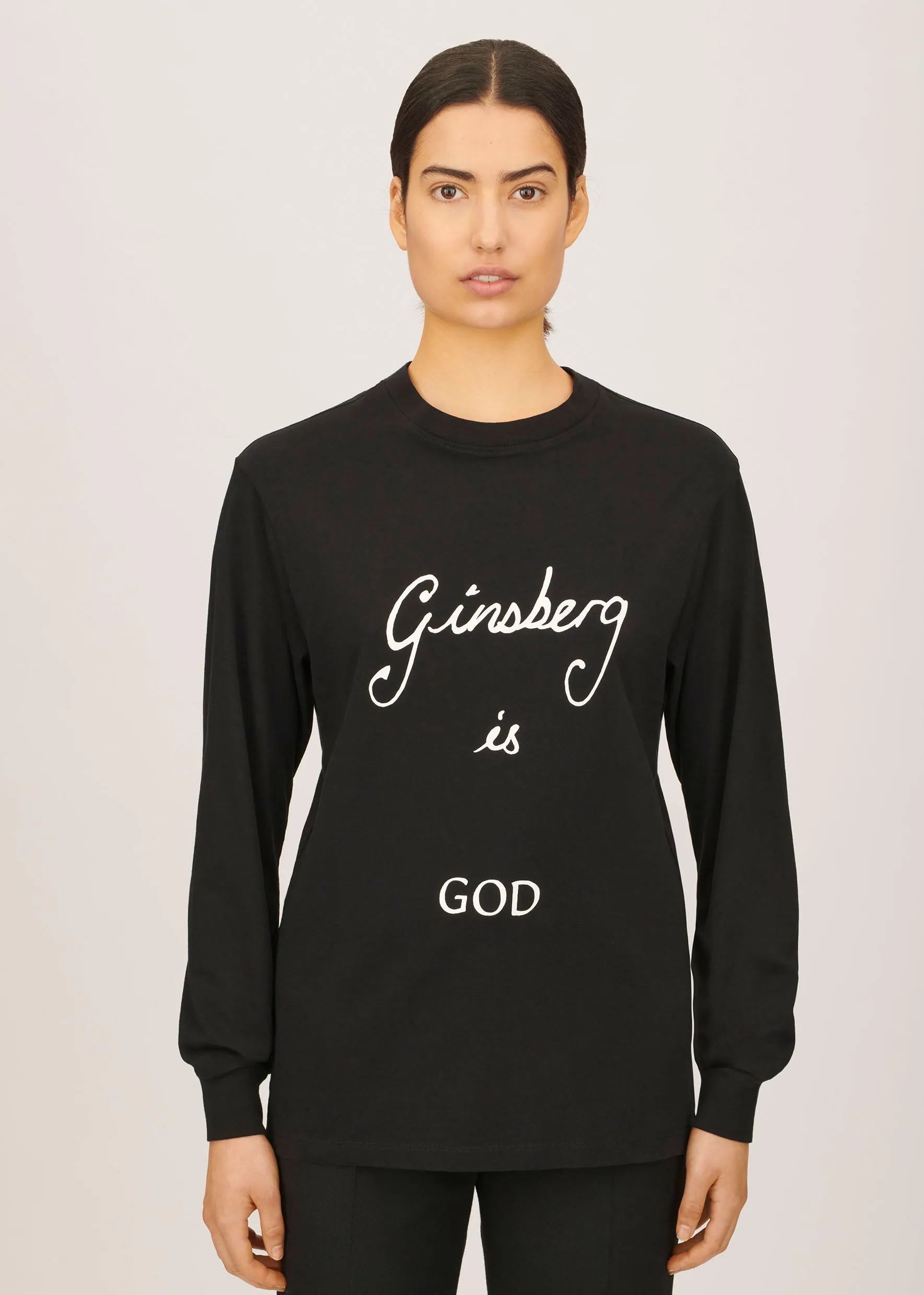 Ginsberg Is God Long Sleeve T-Shirt sold by Bella Freud product image thumbnail 2