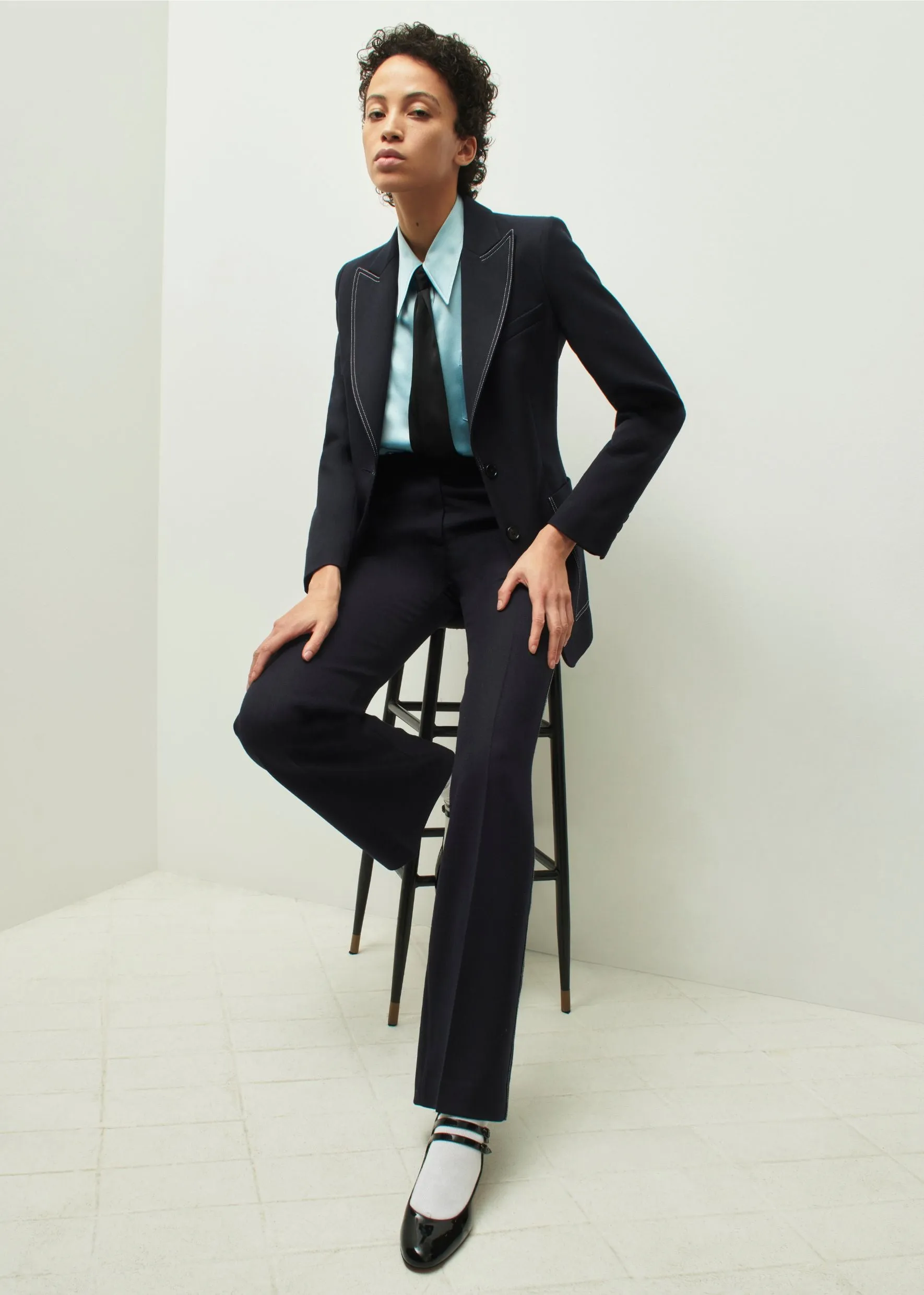 Cavalry Twill Saint James Jacket Topstitched sold by Bella Freud product image thumbnail 5