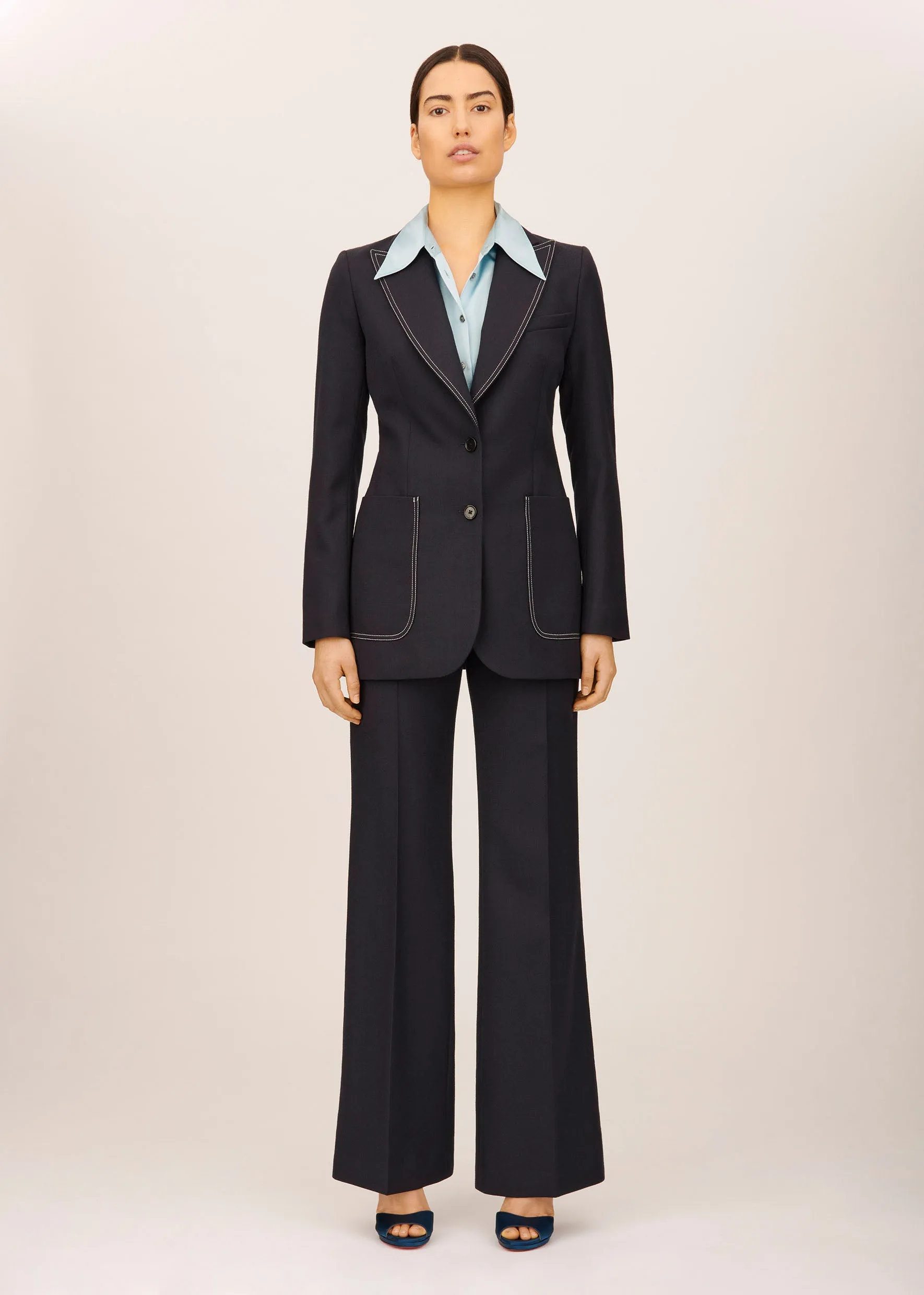 Cavalry Twill Saint James Jacket Topstitched sold by Bella Freud product image thumbnail 2