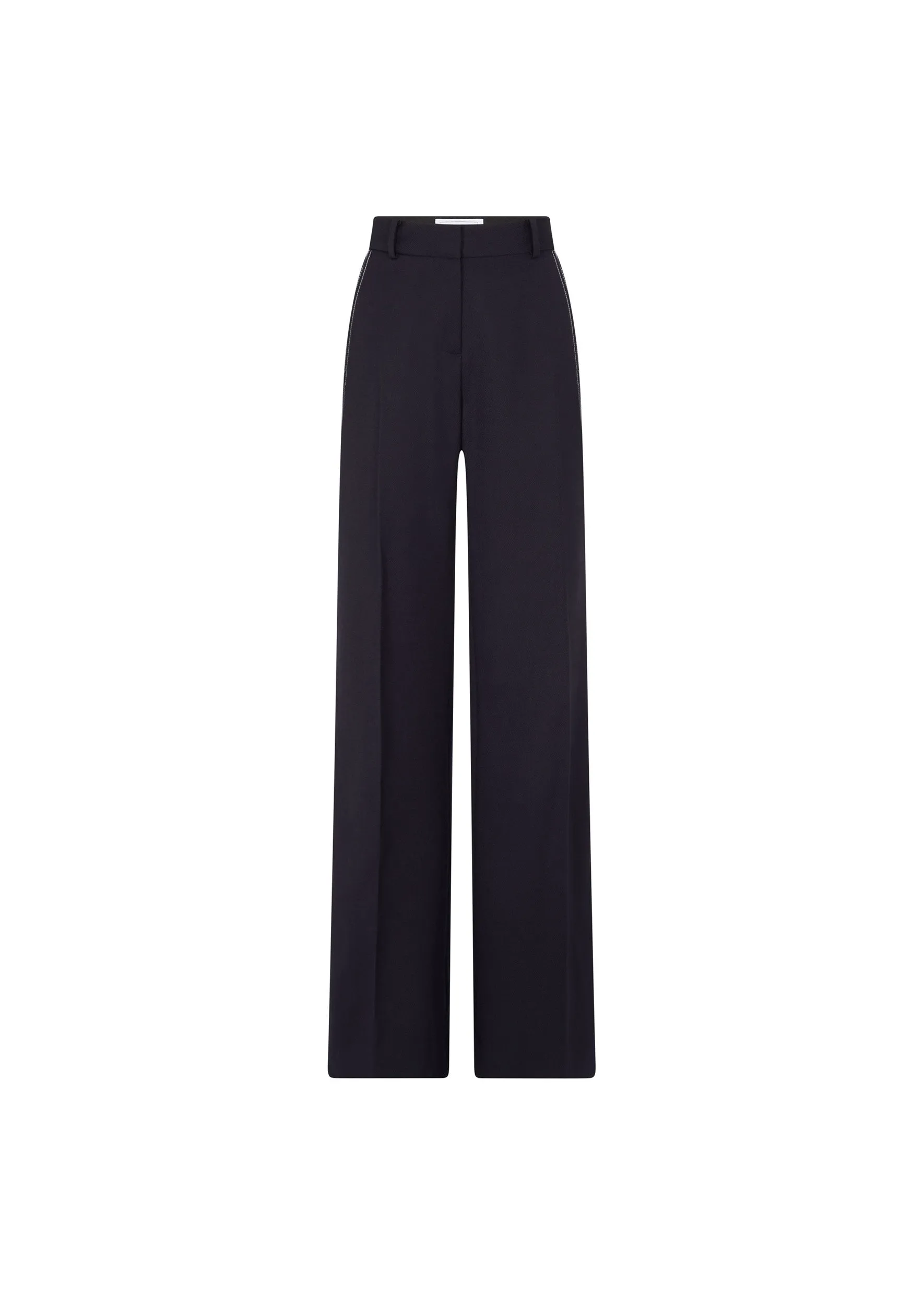 Cavalry Twill Topstitched Slim Kim Trouser sold by Bella Freud
