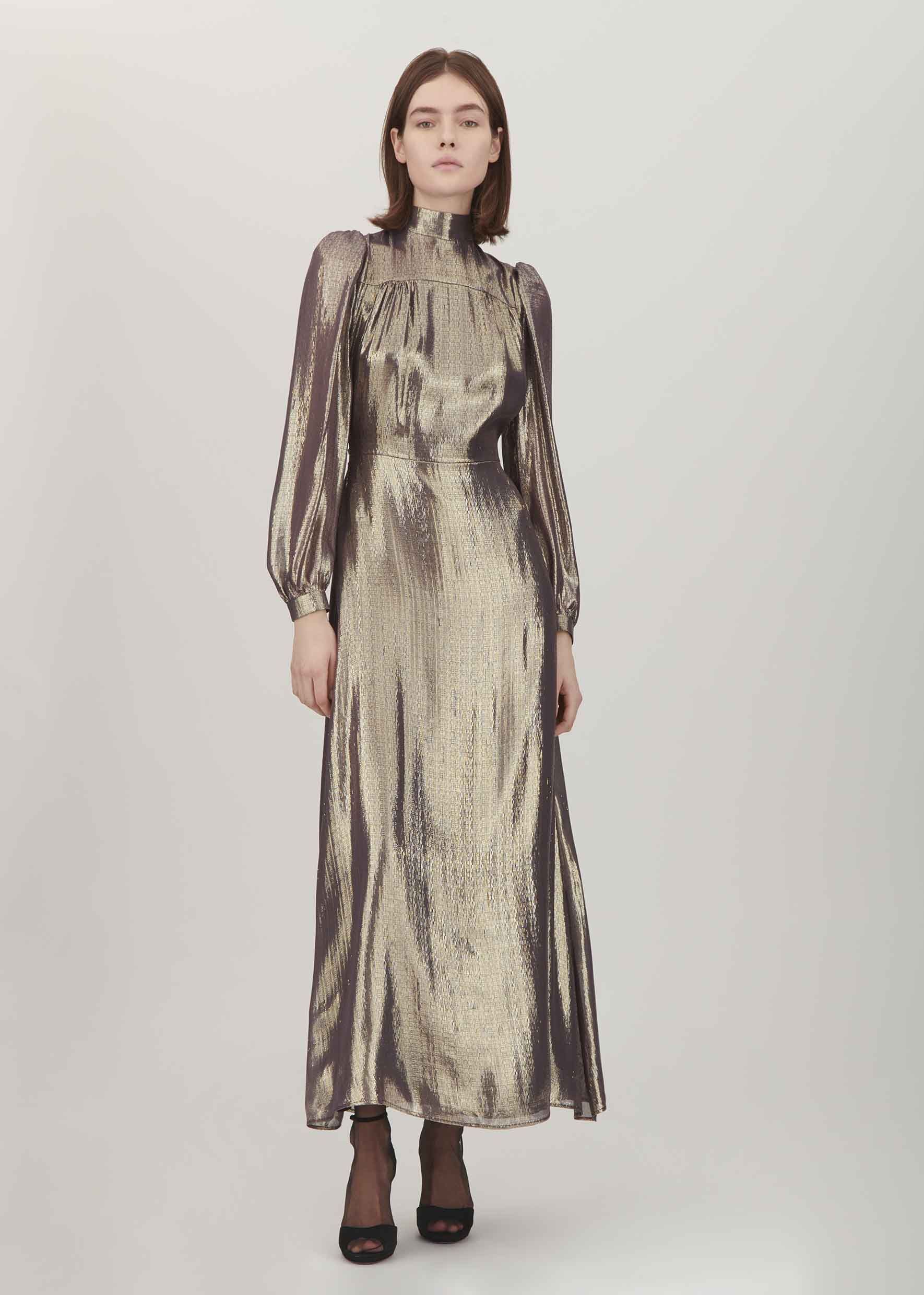 Liquid Lamé Anjelica Dress sold by Bella Freud product image thumbnail 2
