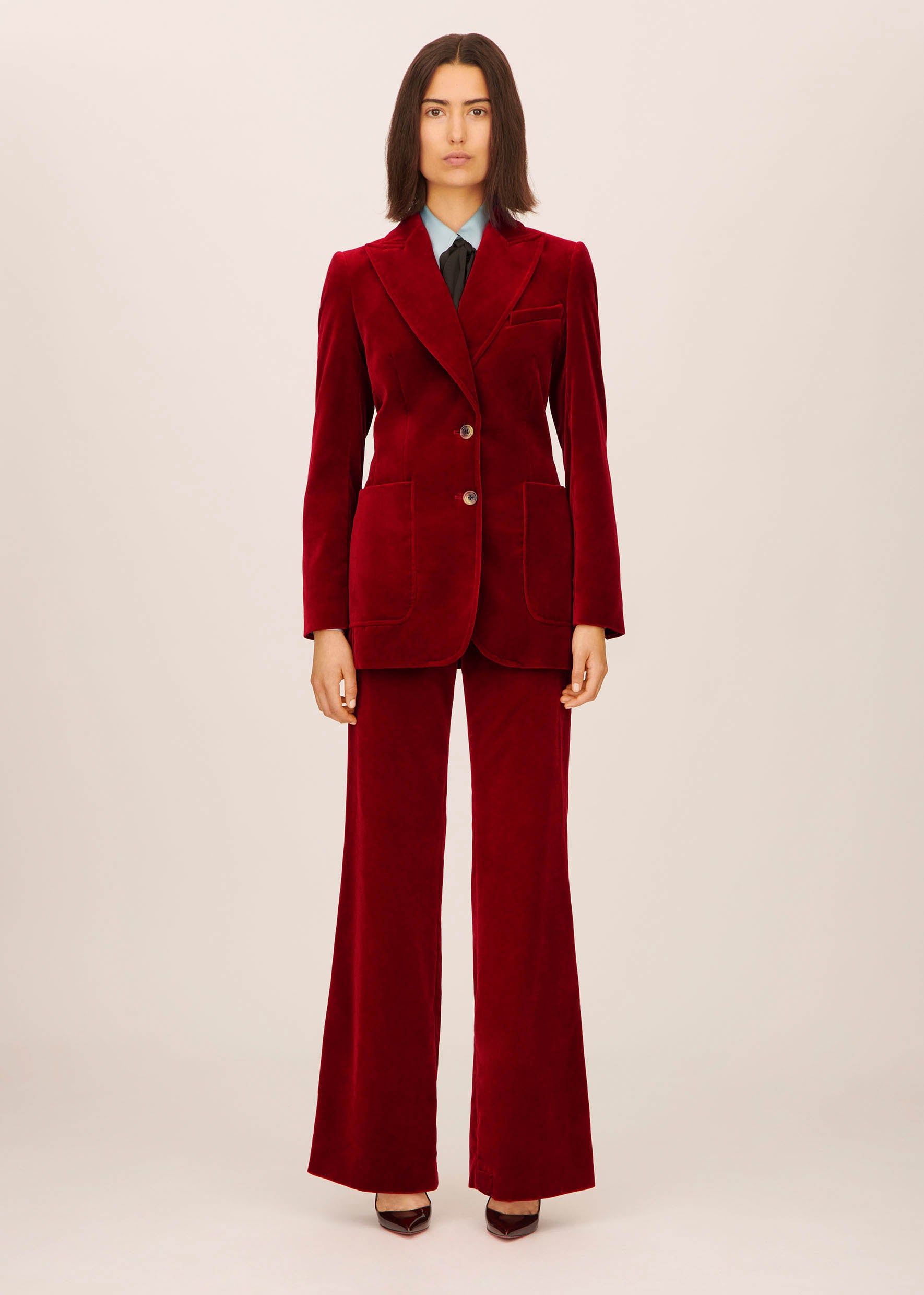 ST.JAMES JACKET VELVET | CRIMSON | 14 sold by Bella Freud product image thumbnail 2