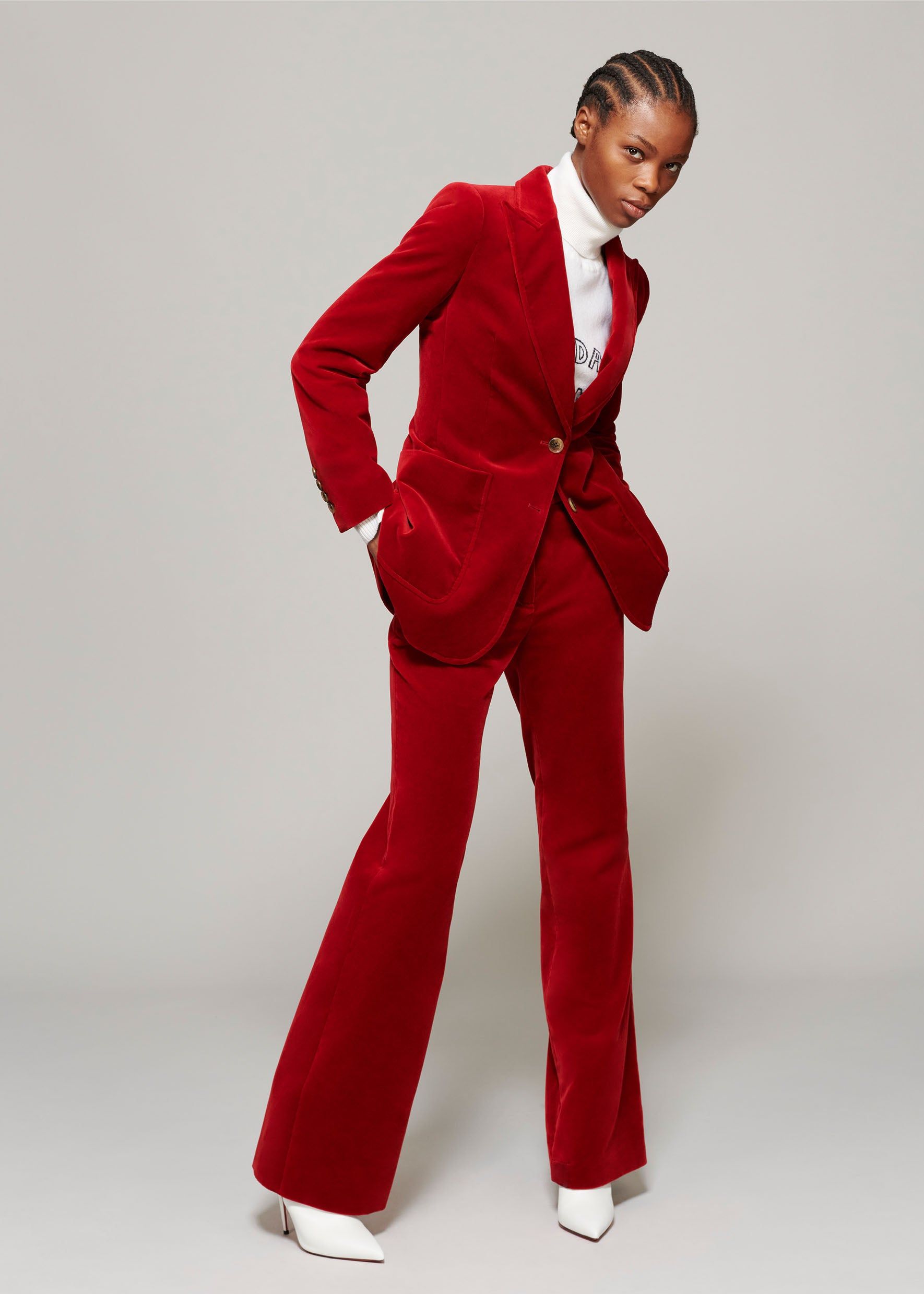 ST.JAMES JACKET VELVET | CRIMSON | 14 sold by Bella Freud product image thumbnail 5