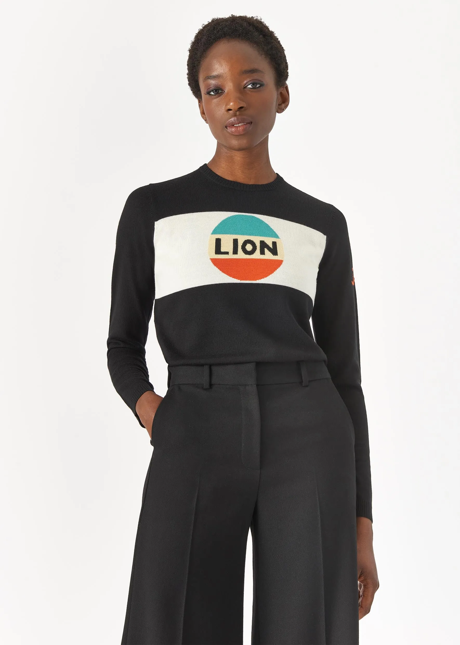Lion Stripe Jumper sold by Bella Freud product image thumbnail 2