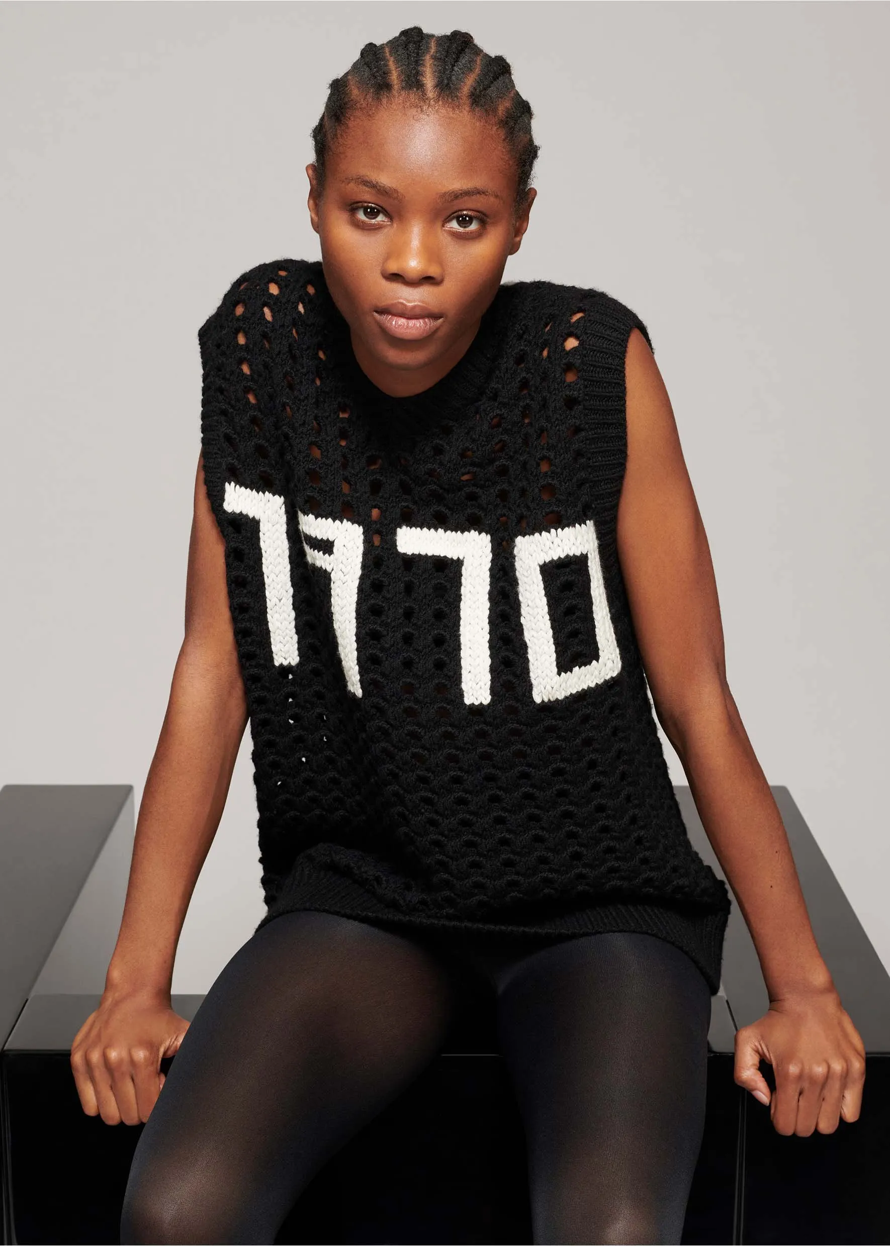 Open Stitch Tank sold by Bella Freud product image thumbnail 5