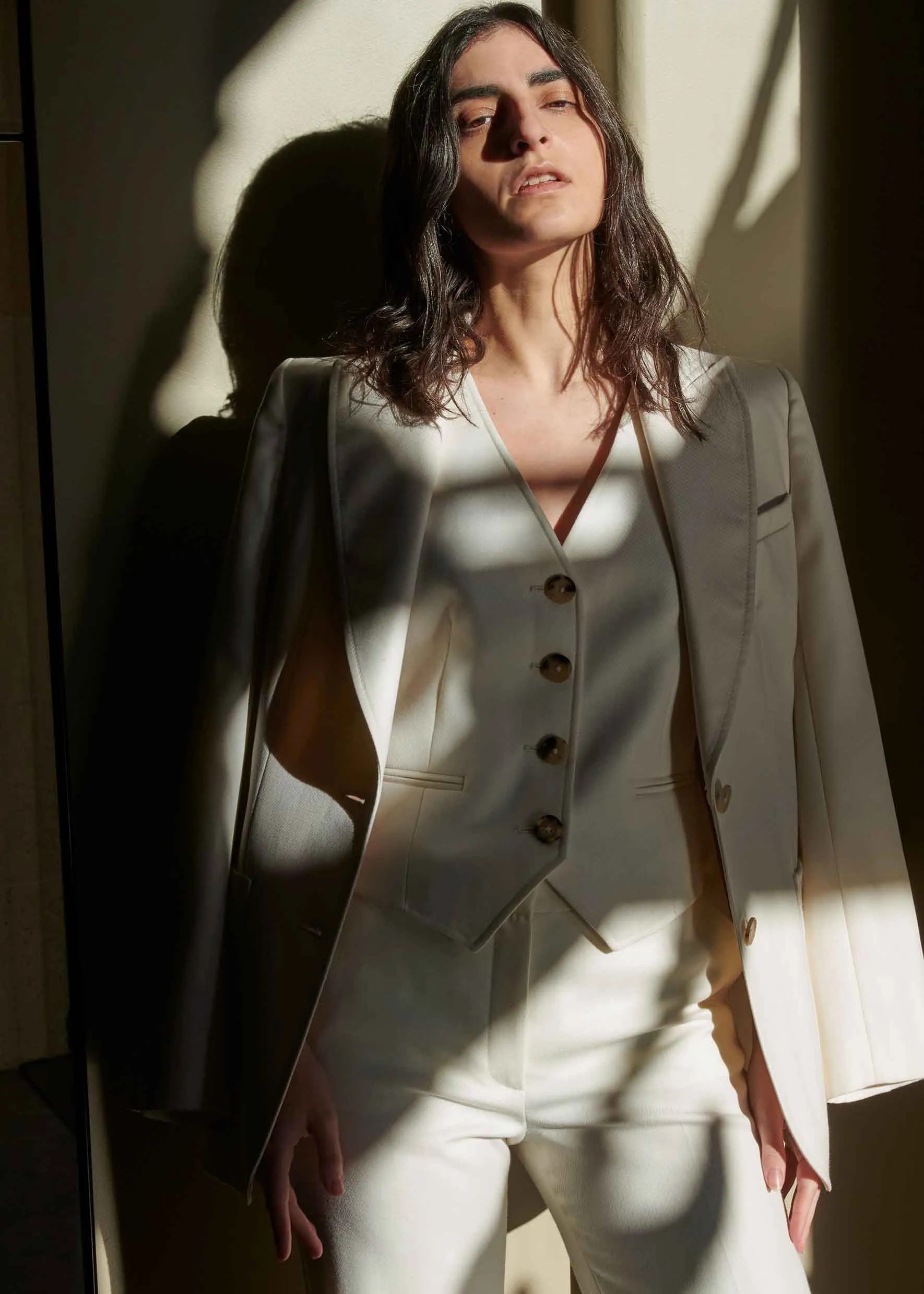 Cavalry Twill Chrissie Waistcoat sold by Bella Freud product image thumbnail 5