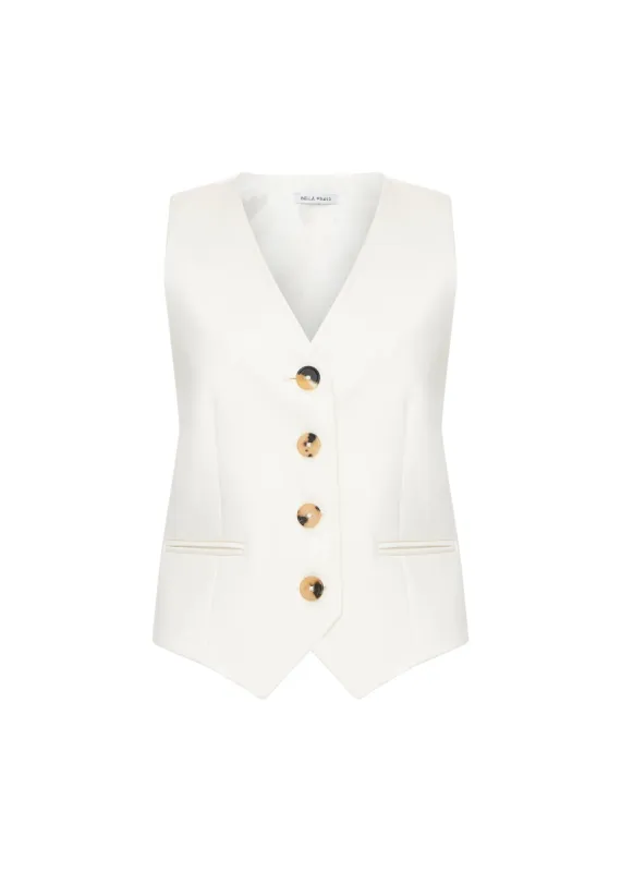 Cavalry Twill Chrissie Waistcoat sold by Bella Freud