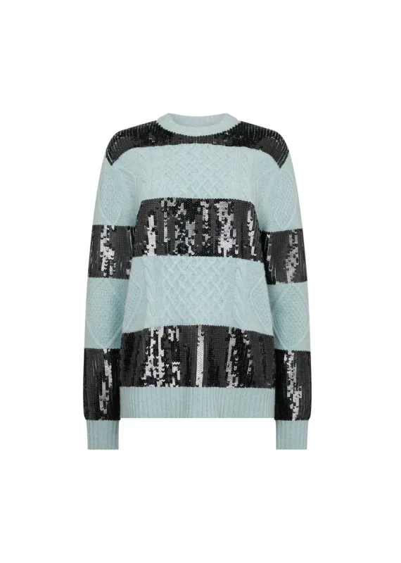 Sequin Stripe Jumper sold by Bella Freud