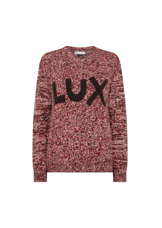 Melange V-Neck Lux Jumper sold by Bella Freud