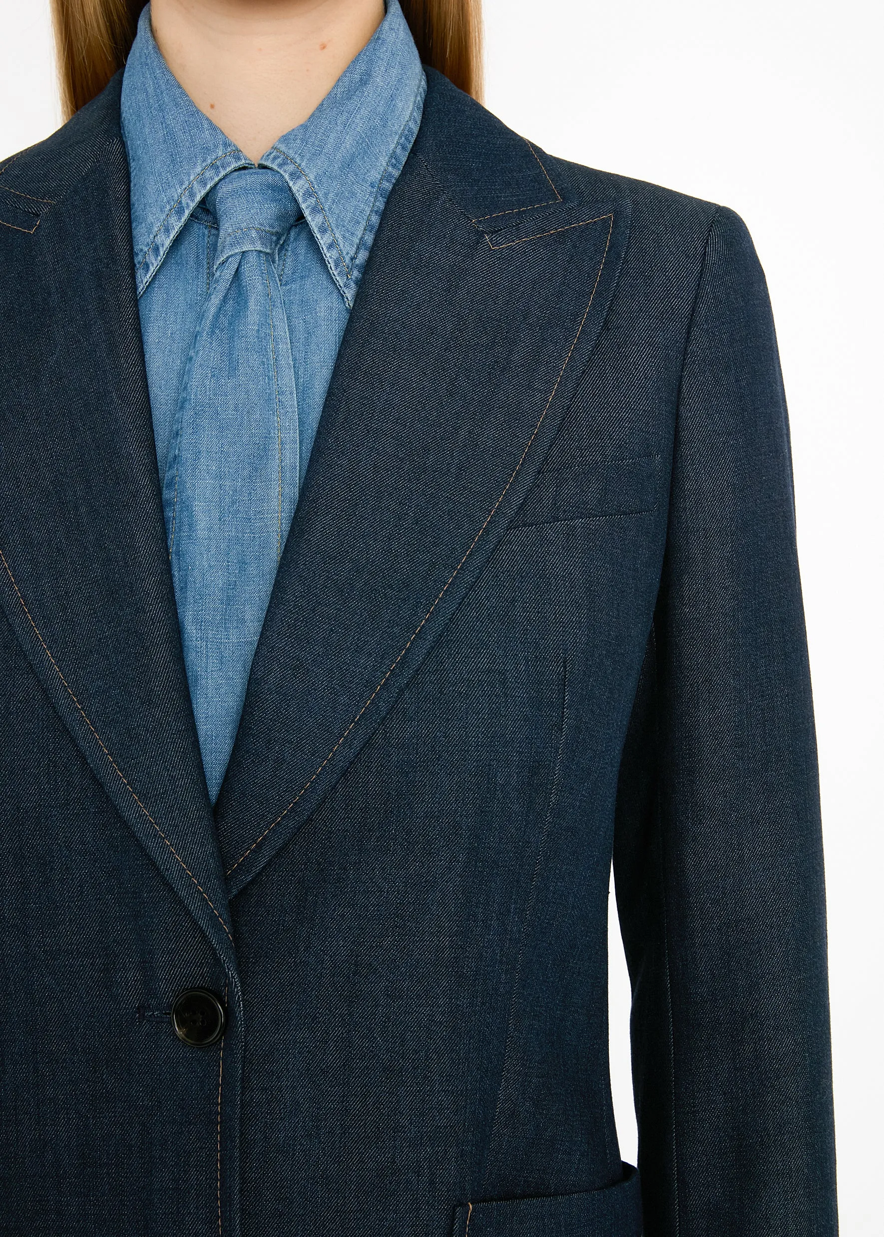 Saint James Jacket Denim sold by Bella Freud product image thumbnail 3