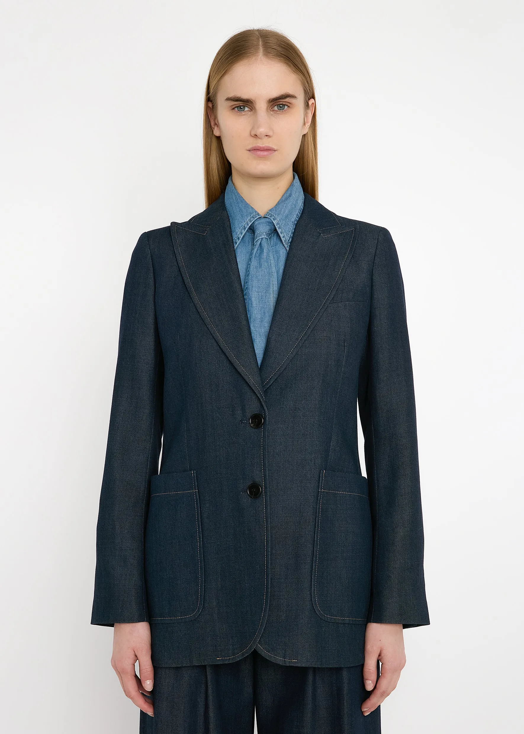 Saint James Jacket Denim sold by Bella Freud product image thumbnail 2
