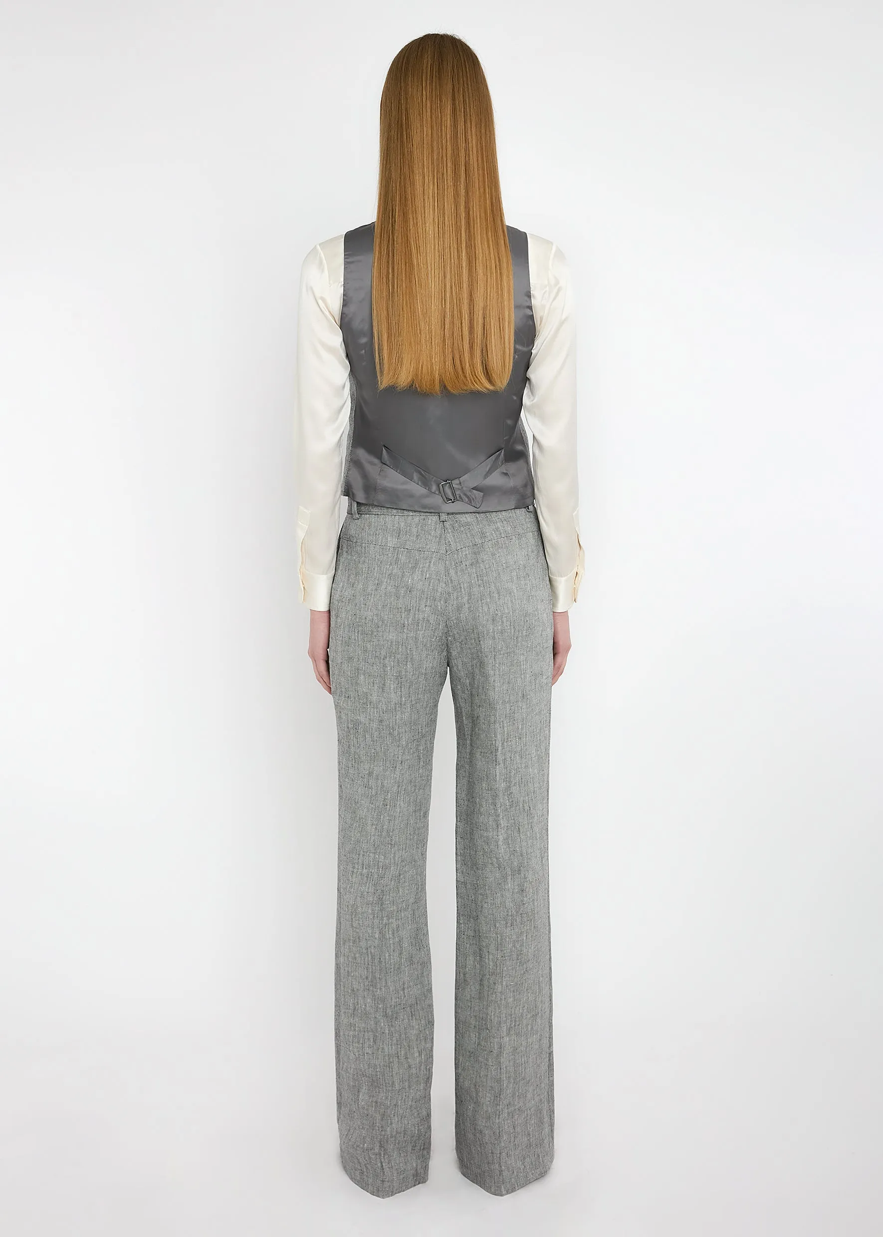 Chrissie Waistcoat Linen sold by Bella Freud product image thumbnail 4