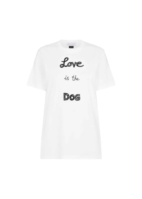 Love is the Dog T-Shirt sold by Bella Freud
