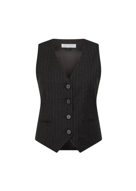 Chrissie Waistcoat Flannel sold by Bella Freud