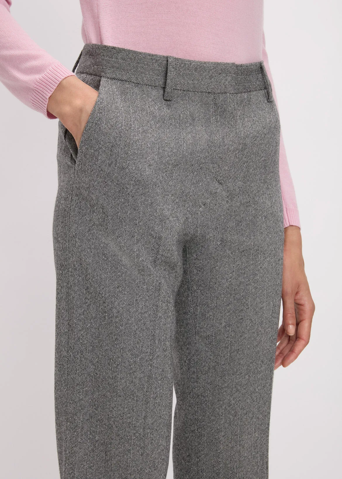 School Boy Trouser Herringbone sold by Bella Freud product image thumbnail 3