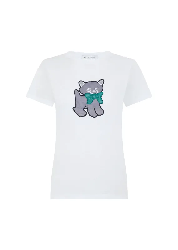 Kitten Classic T-Shirt sold by Bella Freud