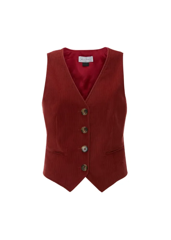Chrissie Waistcoat Corduroy made by Red