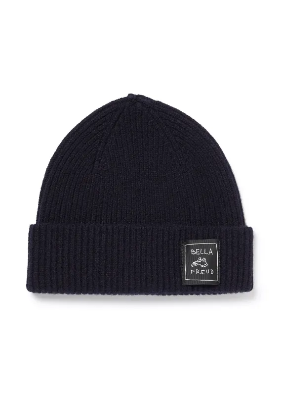 Knitted Beanie Hat made by Black