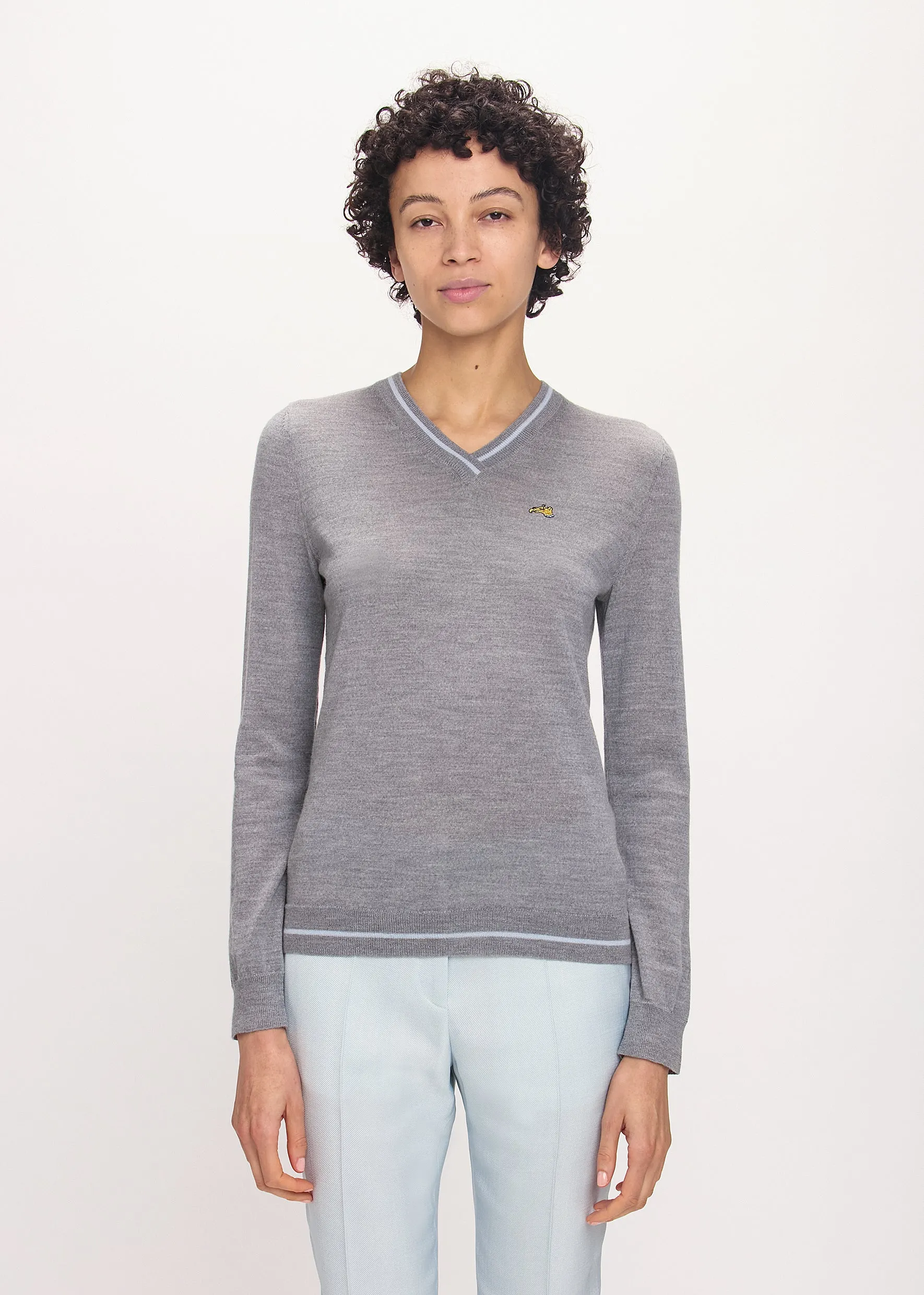 Embroidered Dog V-Neck Jumper sold by Bella Freud product image thumbnail 2