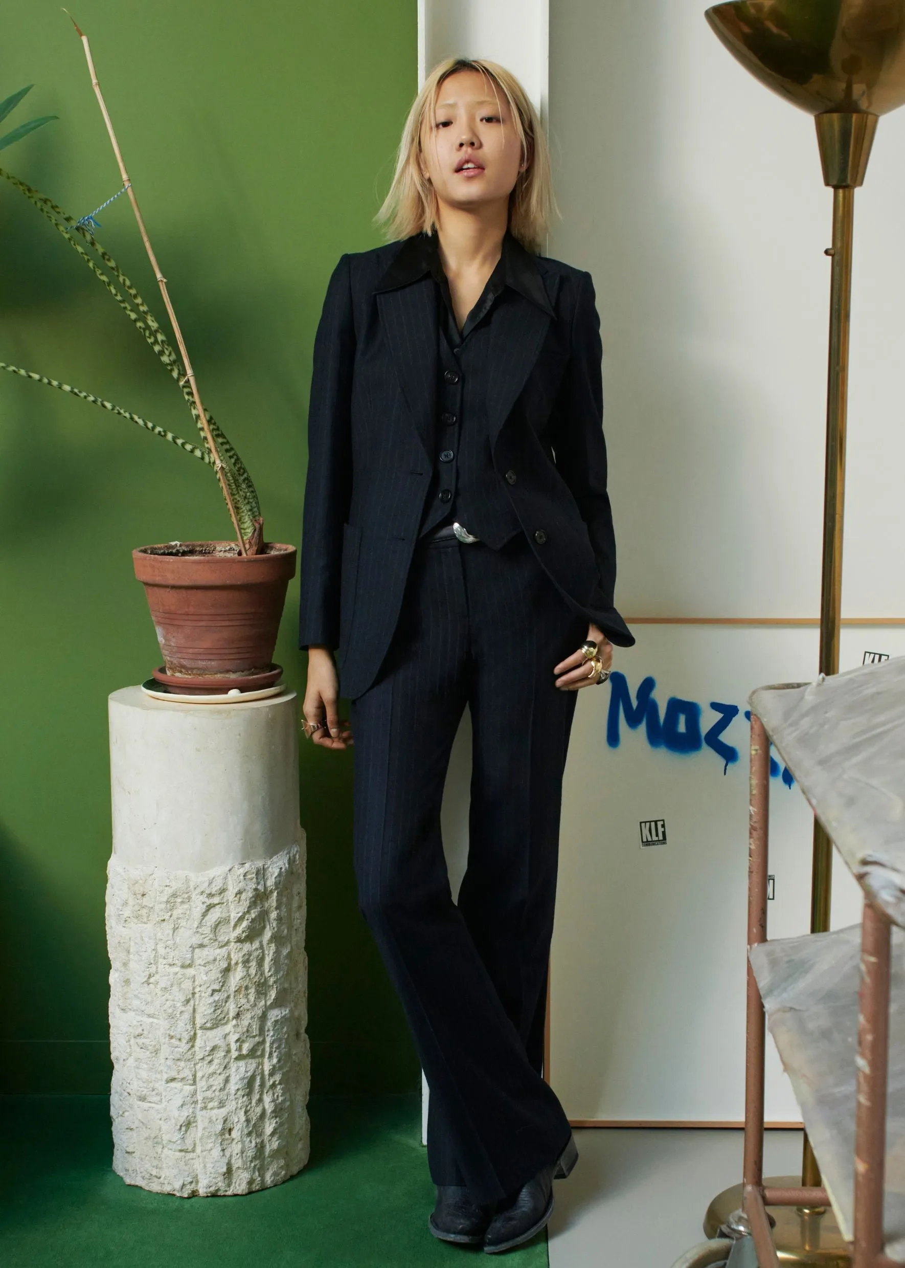 1976 TROUSER PINSTRIPE sold by Bella Freud product image thumbnail 5