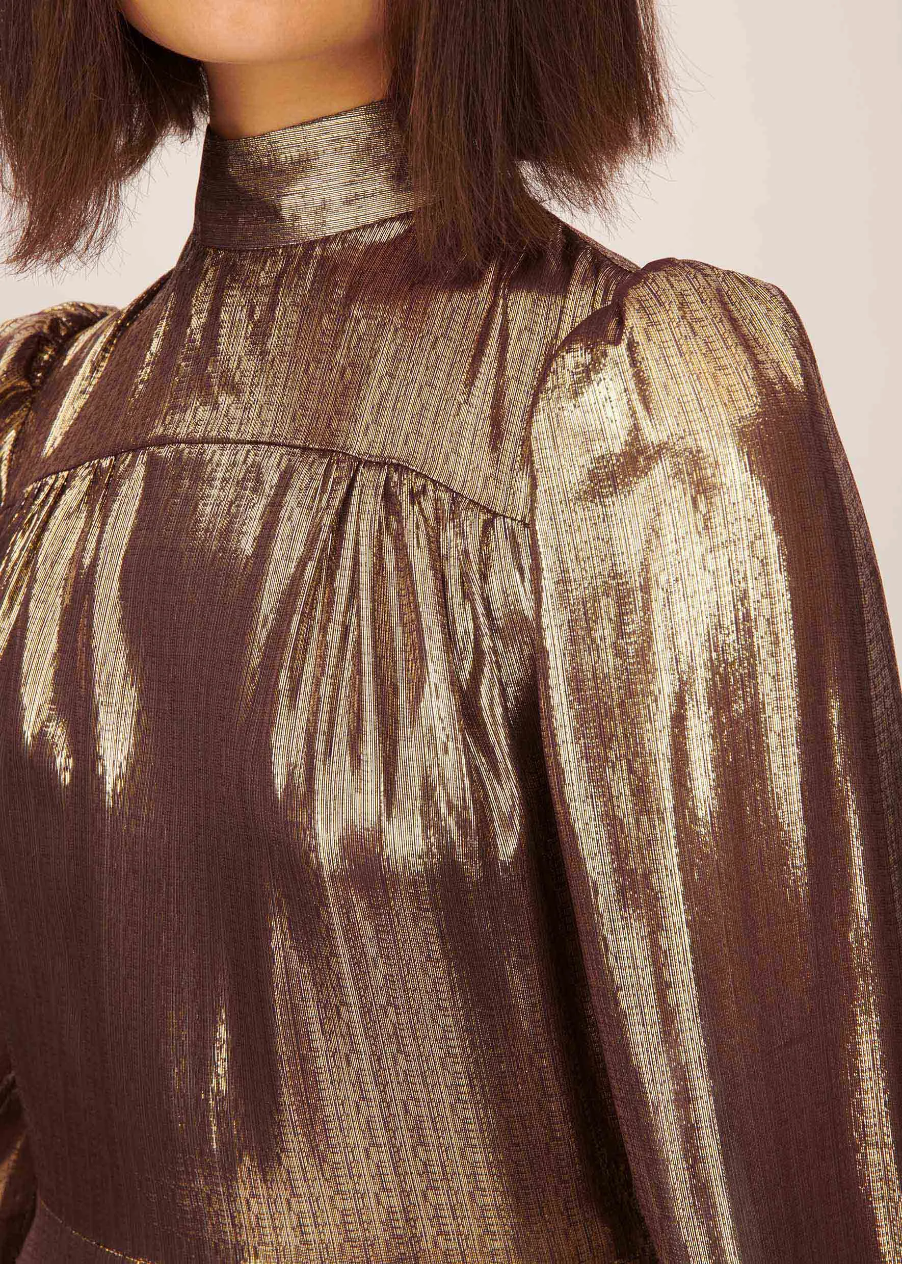 Liquid Lamé Anjelica Dress sold by Bella Freud product image thumbnail 3