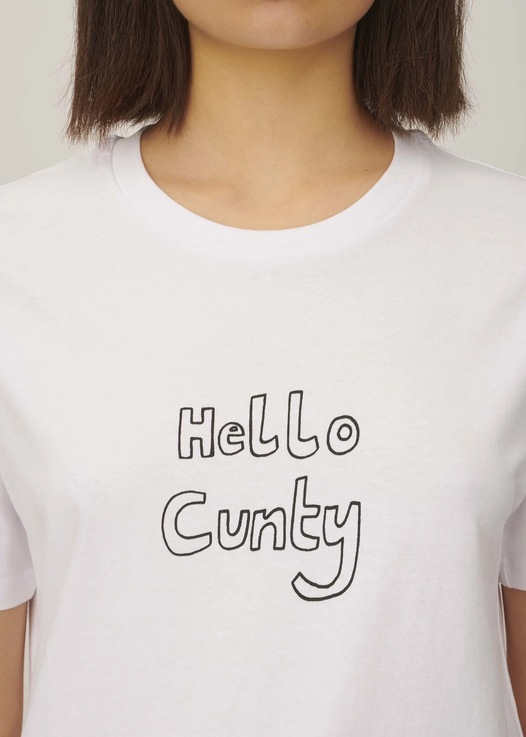 Hello Cunty T-Shirt sold by Bella Freud product image thumbnail 3