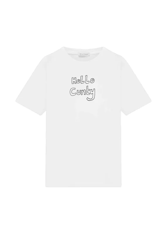 Hello Cunty T-Shirt sold by Bella Freud