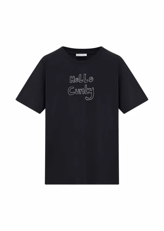 Hello Cunty T-Shirt sold by Bella Freud
