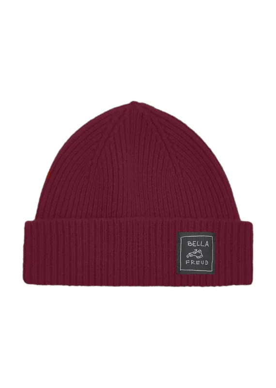 Bella Freud Ribbed Beanie Hat made by Bella Freud