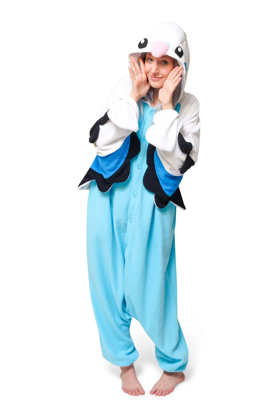 Blue Budgie Kigurumi X-Tall sold by Kigurumi
