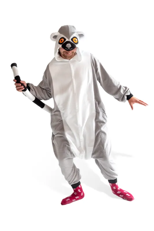 Ring-Tailed Lemur Kigurumi X-Tall sold by Kigurumi