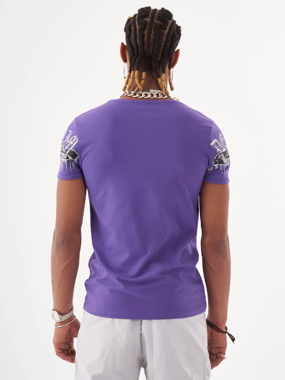SKULL CRUSHER T-SHIRT | PURPLE sold by Sernes product image thumbnail 2