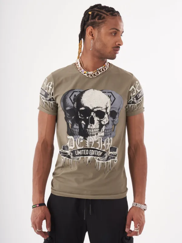 SKULL CRUSHER T-SHIRT | GREEN sold by Sernes