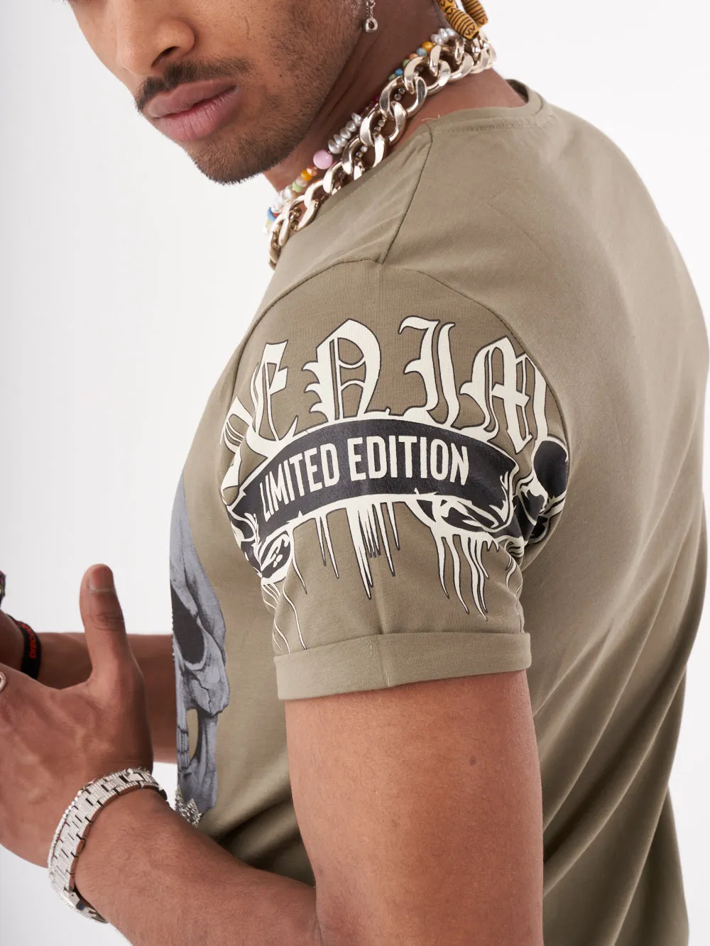 SKULL CRUSHER T-SHIRT | GREEN sold by Sernes product image thumbnail 4