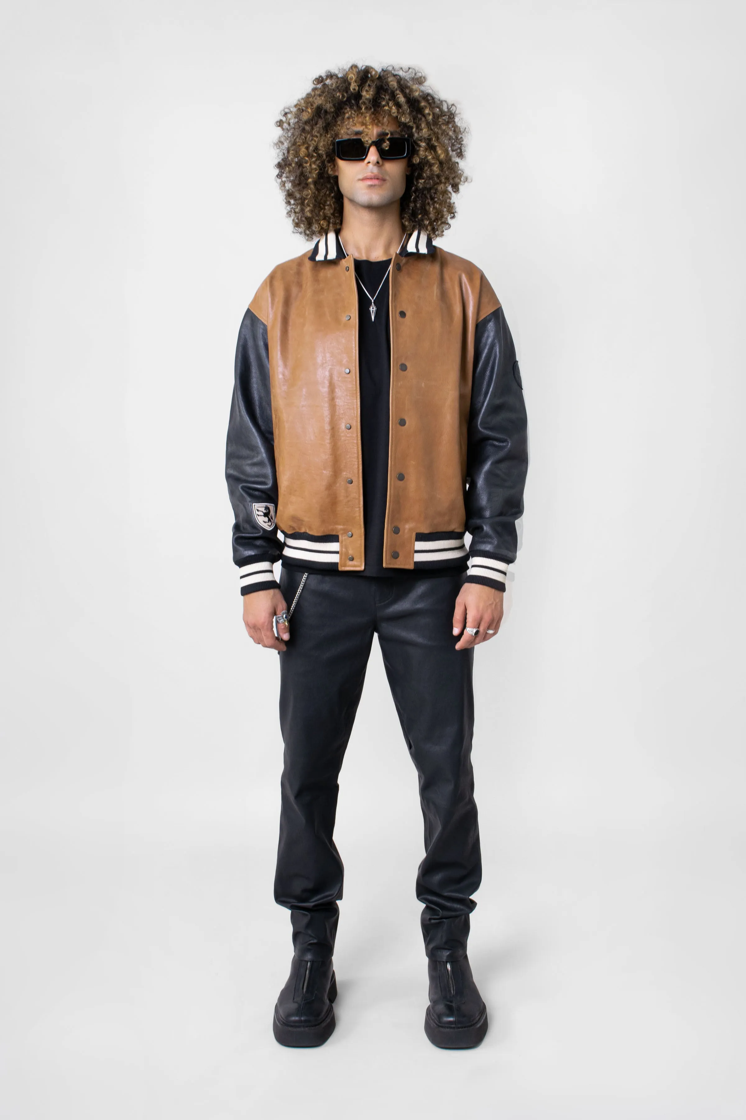 VARSITY LEATHER JACKET NOMAD sold by Boda Skins product image thumbnail 3