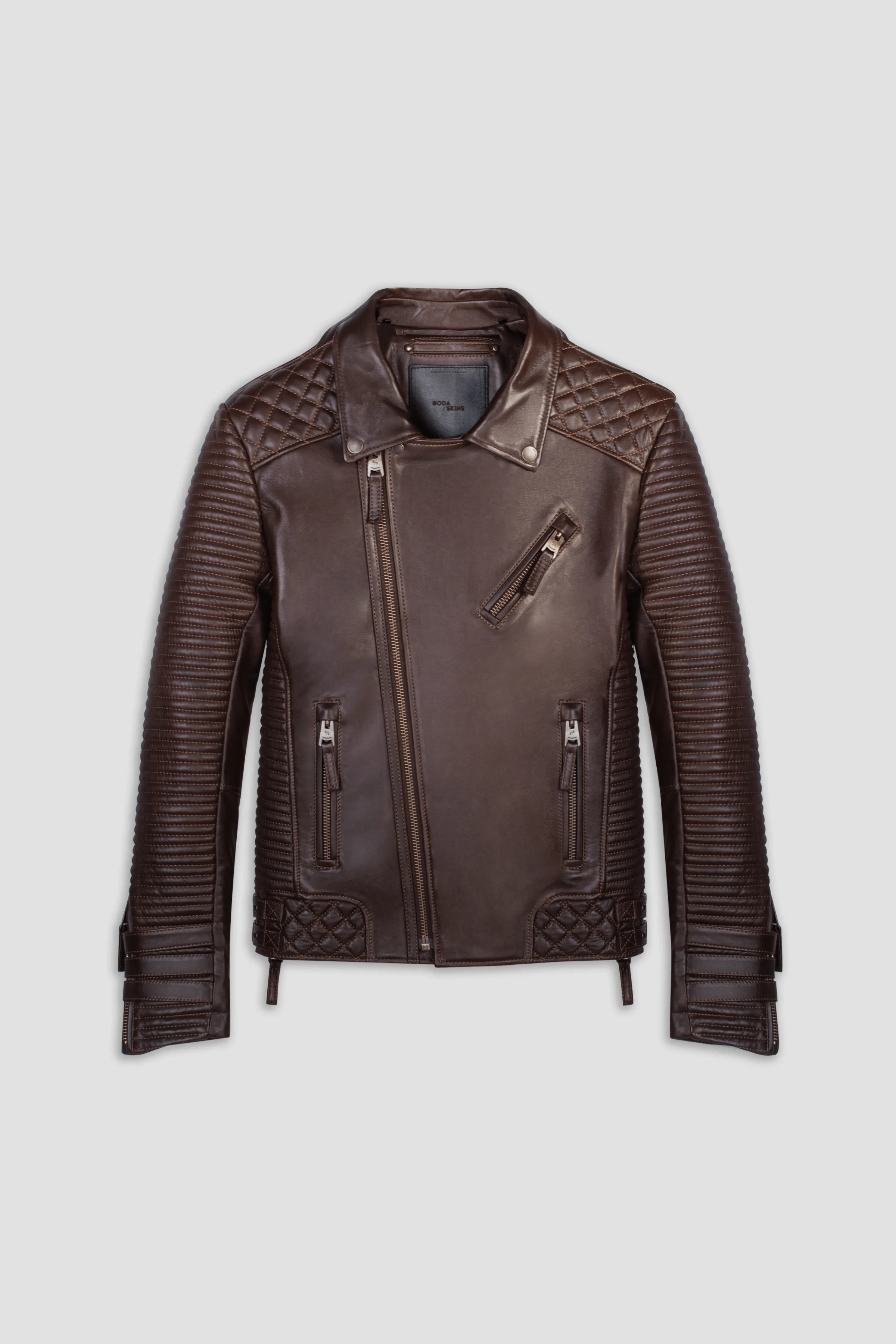 Alexander 3.0: Antique Brown Leather Jacket sold by Boda Skins product image thumbnail 3
