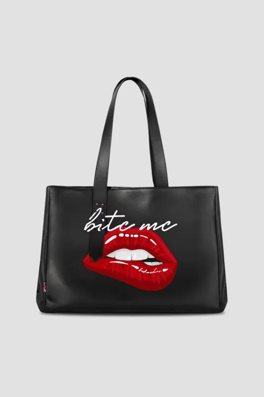 BODA Leather Tote Bag: Bite Me sold by Boda Skins