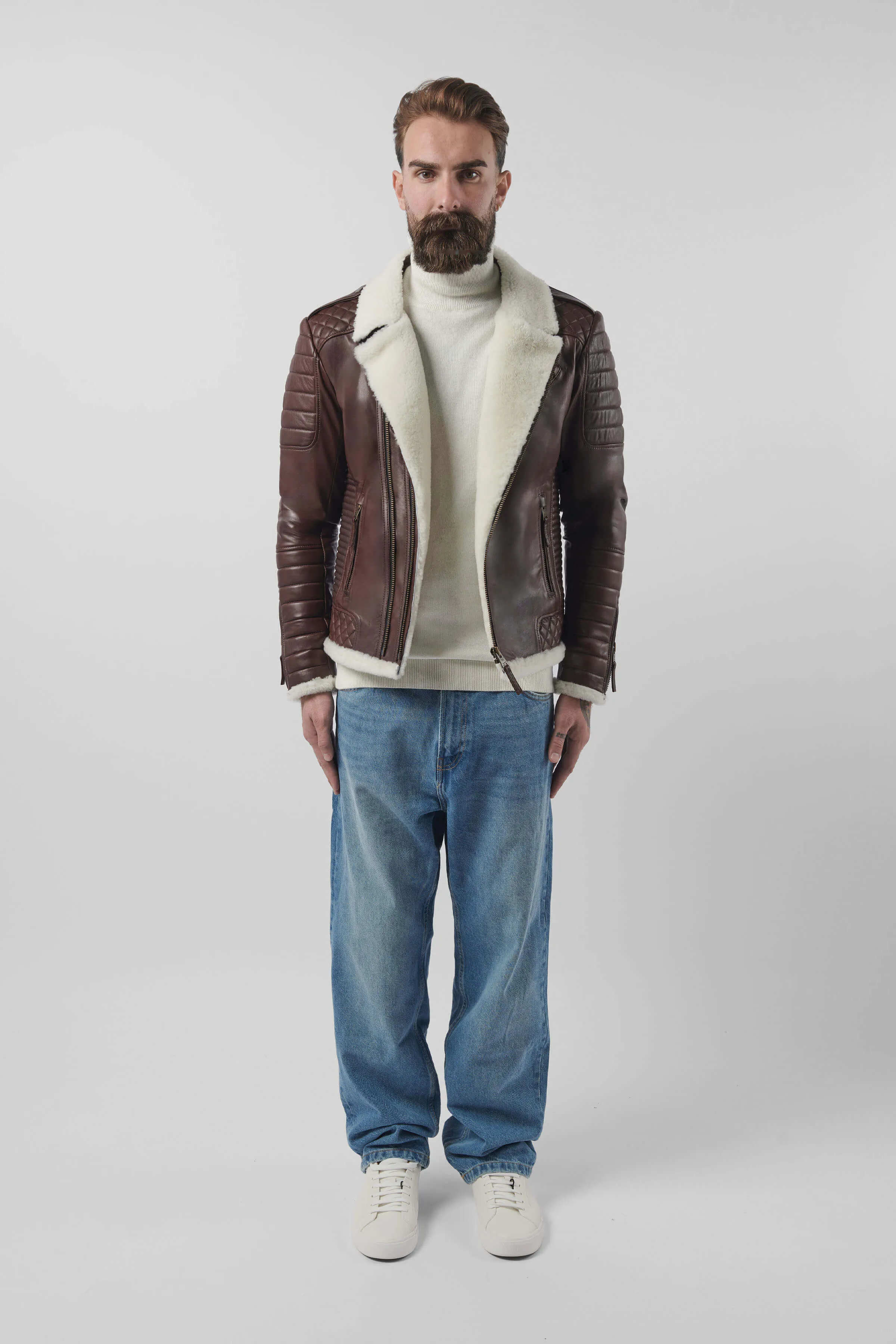Kay Michaels 3.0: Antique Brown Shearling (Man) sold by Boda Skins product image thumbnail 3