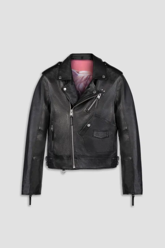 Biker: Aspen Leather Jacket Tall (Woman) sold by Boda Skins
