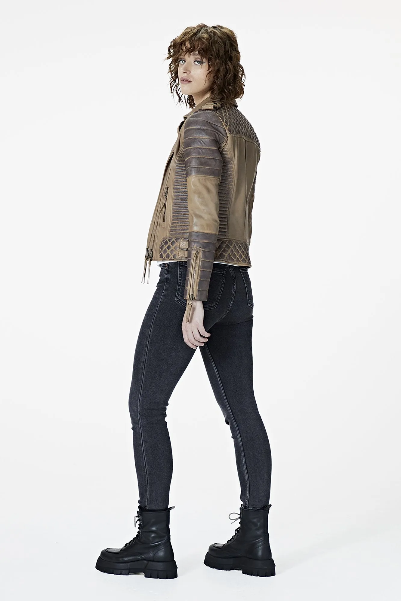 Kay Michaels 2.0 Tall: Desert Leather Jacket (Woman) sold by Boda Skins product image thumbnail 4