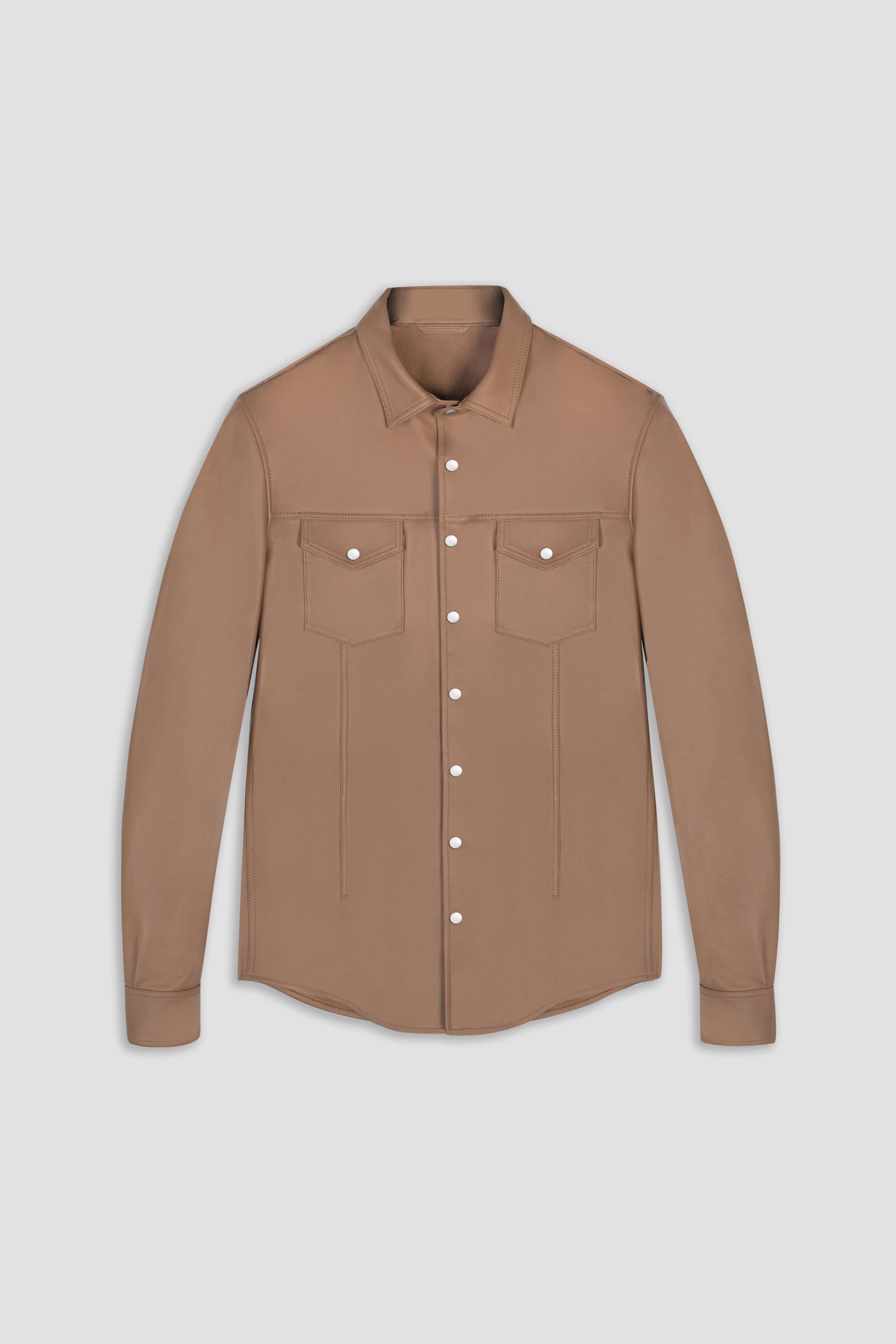 BODA Leather Overshirt: Desert sold by Boda Skins