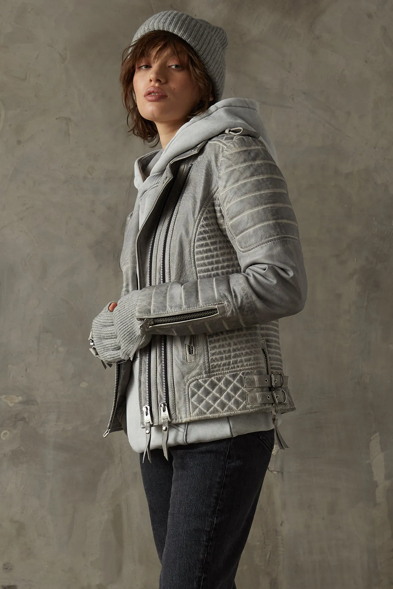 Kay Michaels 2.0 Tall: Iced Leather Jacket (Woman) sold by Boda Skins product image thumbnail 4