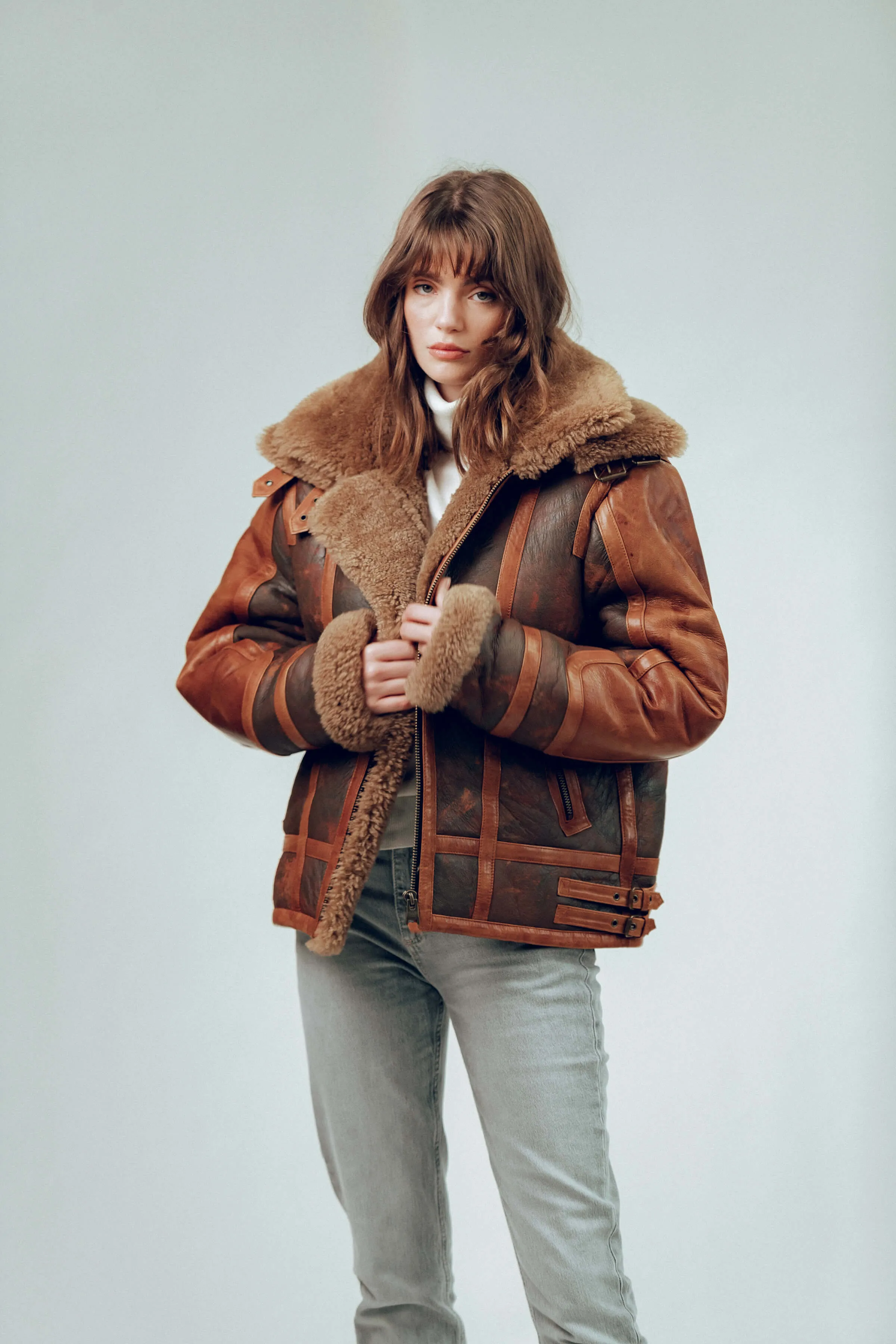 Bronx: Vintage Shearling Jacket (Woman) sold by Boda Skins product image thumbnail 5