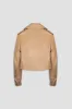Cropped Blouson Sand Leather Jacket sold by Boda Skins