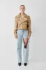 Cropped Blouson Sand Leather Jacket sold by Boda Skins