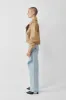 Cropped Blouson Sand Leather Jacket sold by Boda Skins