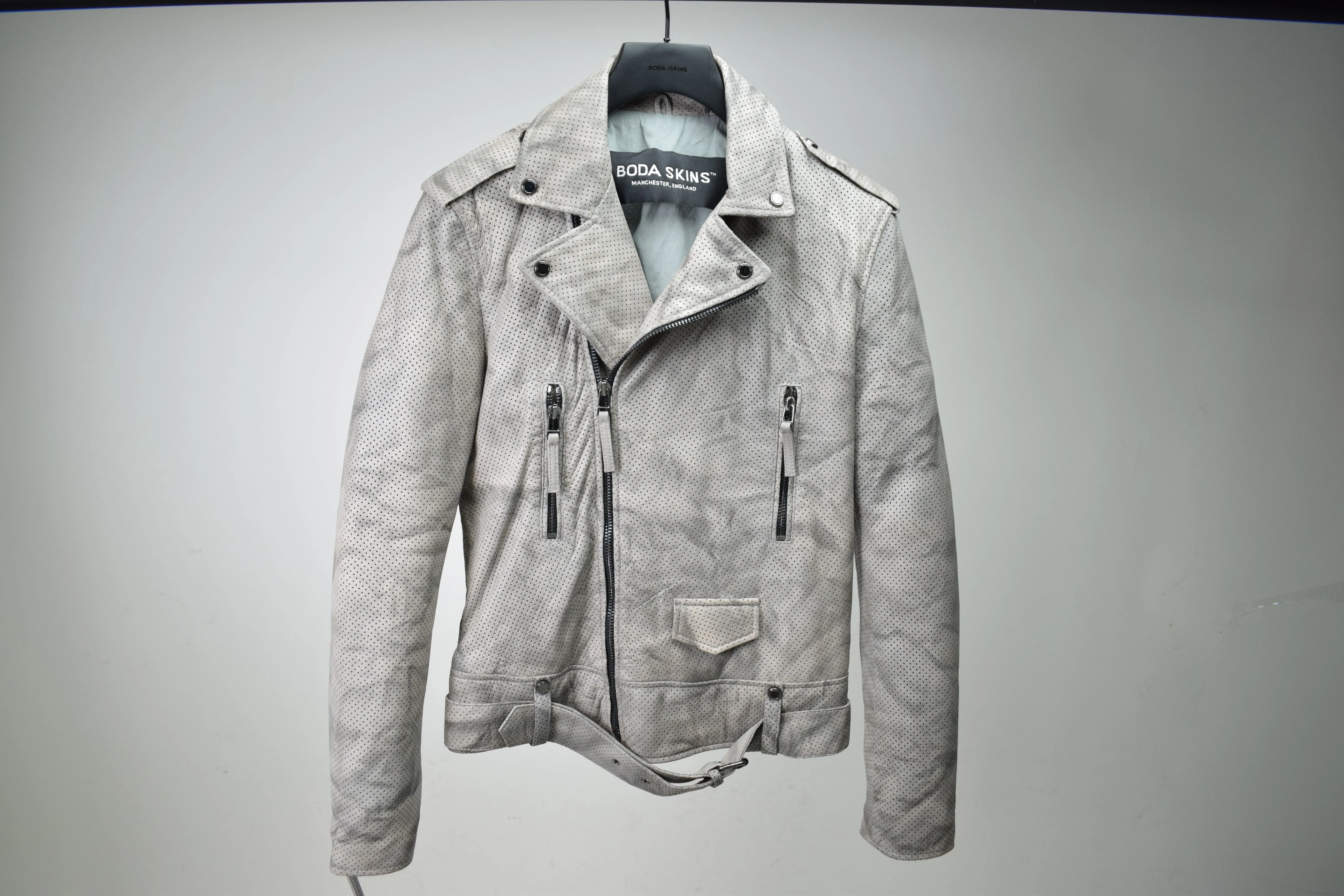 Classic Biker: Military Smoke Grey / Mens / S / Good sold by Boda Skins