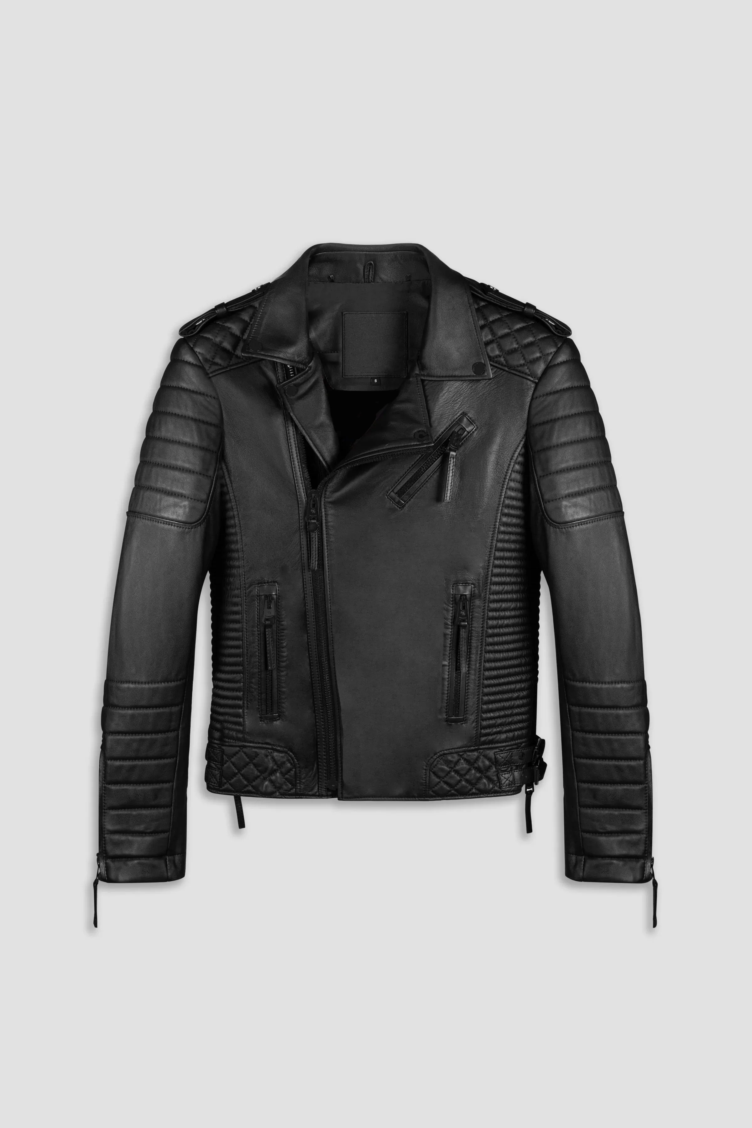Kay Michaels 3.0 Matte Black Hardware Leather Jacket (Man) sold by Boda Skins