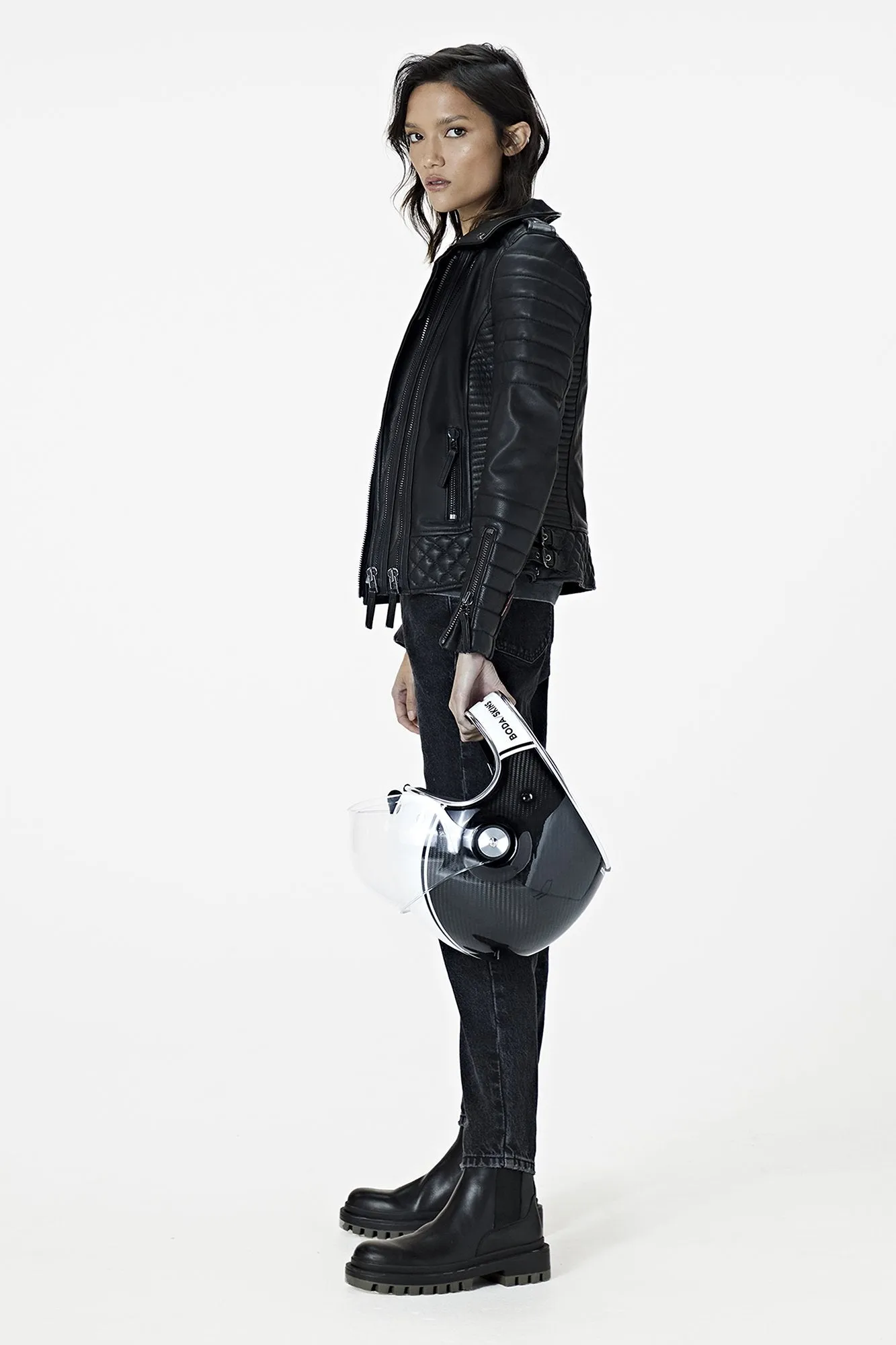 Kay Michaels: Biker Protection Leather Jacket (Woman) sold by Boda Skins product image thumbnail 5