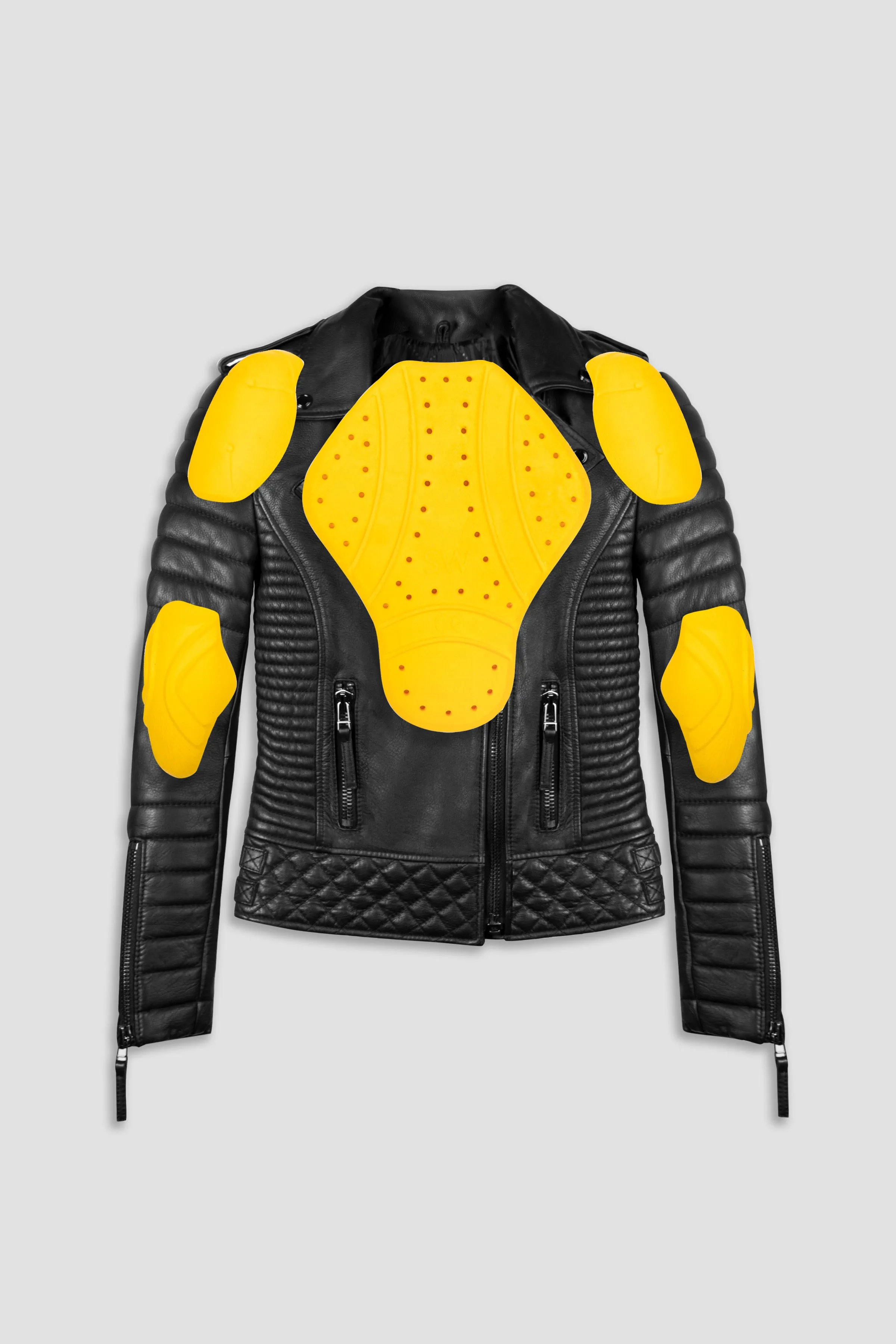 Kay Michaels: Biker Protection Leather Jacket (Woman) sold by Boda Skins product image thumbnail 2